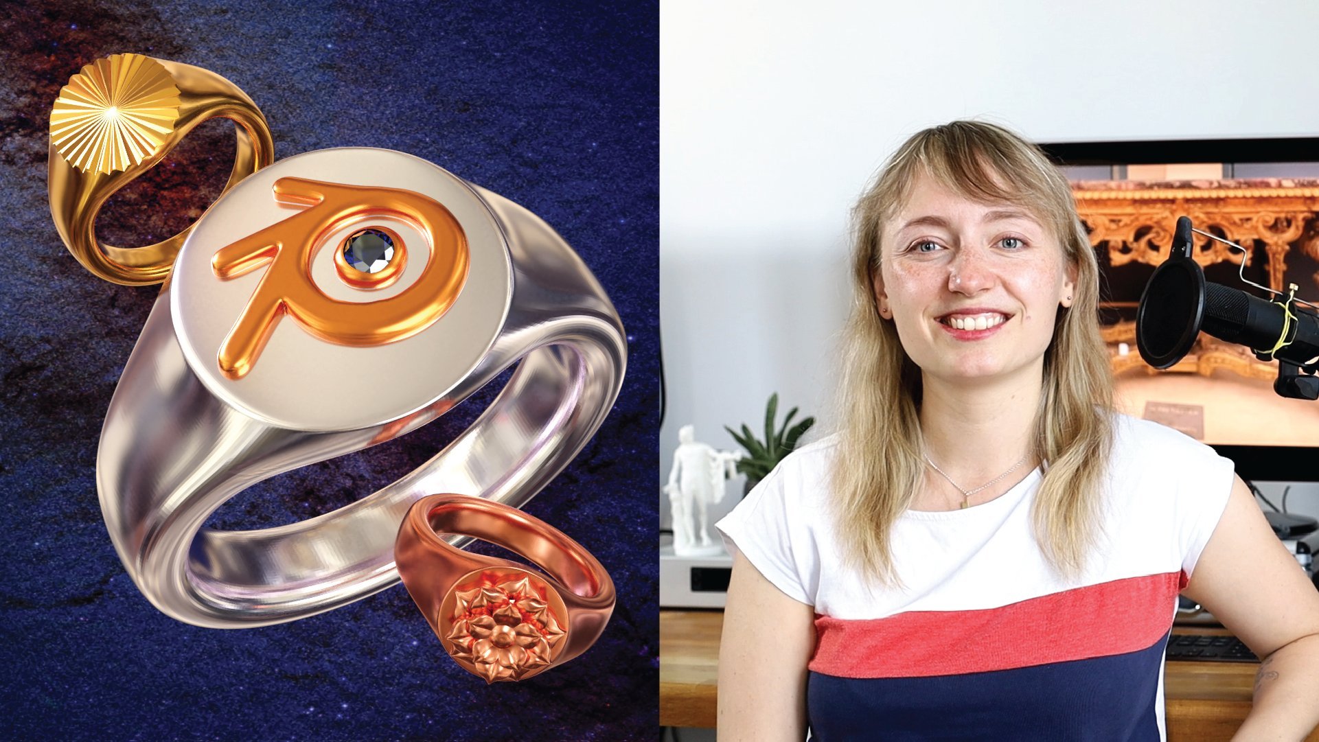 Blender lernen: Kreatives und 3D-druckbares Schmuckdesign (Englischsprachiger Kurs)