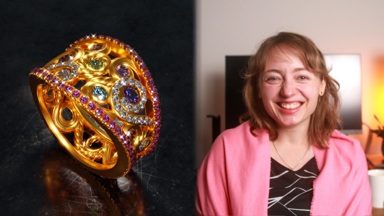 Lerne alles über Kurven und erstelle ein funkelndes Ring-Design